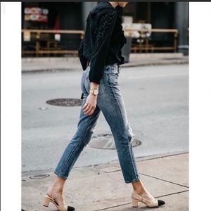 Sam Edelman Leah Cap toe Leather pump Sz 6.5